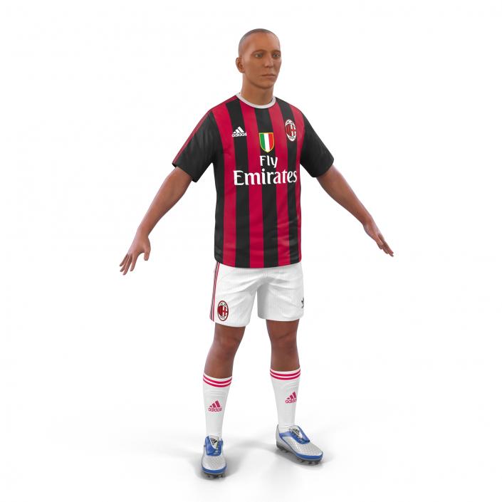 Soccer Player Milan 3D model