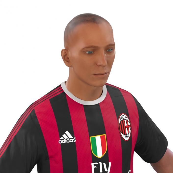 Soccer Player Milan 3D model