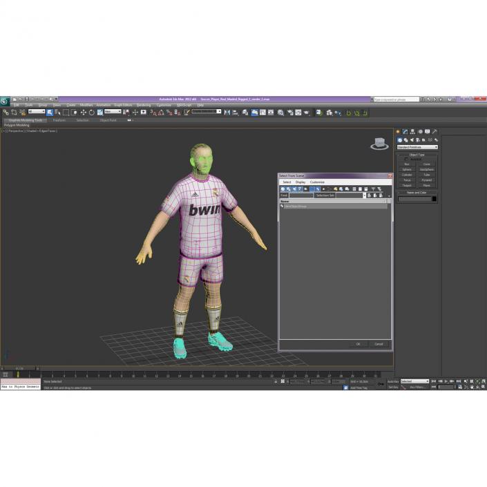 3D model Soccer Player Real Madrid