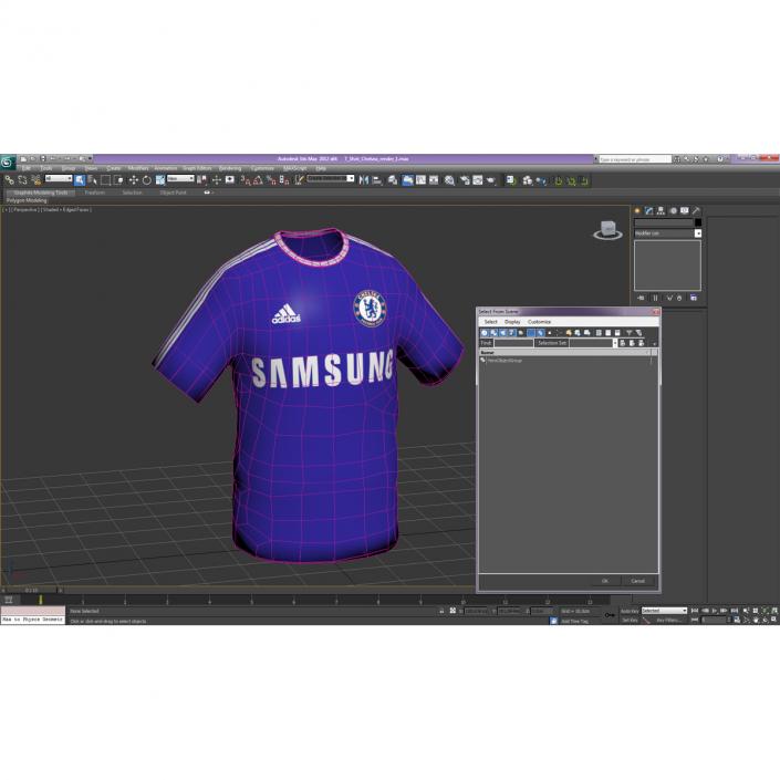 3D model T-Shirt Chelsea