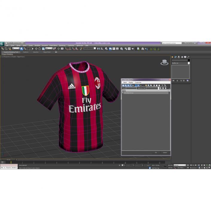 3D T-Shirt Milan model