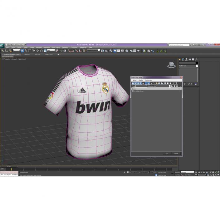 T-Shirt Real Madrid 3D model