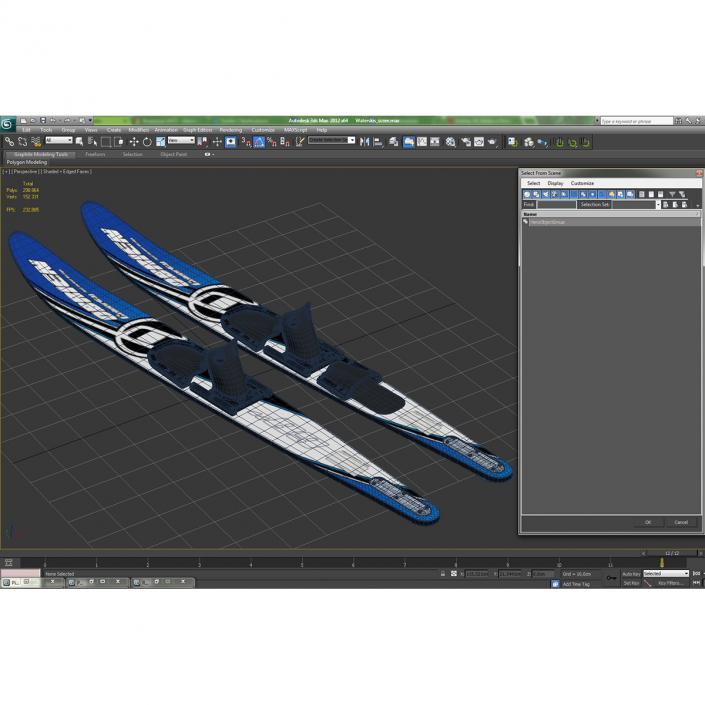 3D model Water Skis