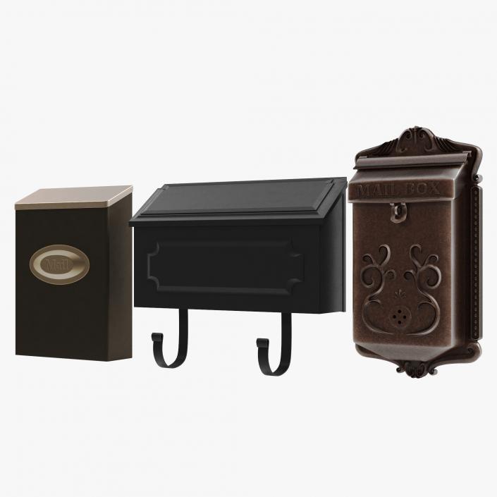 3D Wall Mount Mailboxes Collection