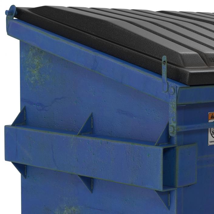 3D Dumpster Blue model