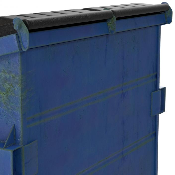 3D Dumpster Blue model