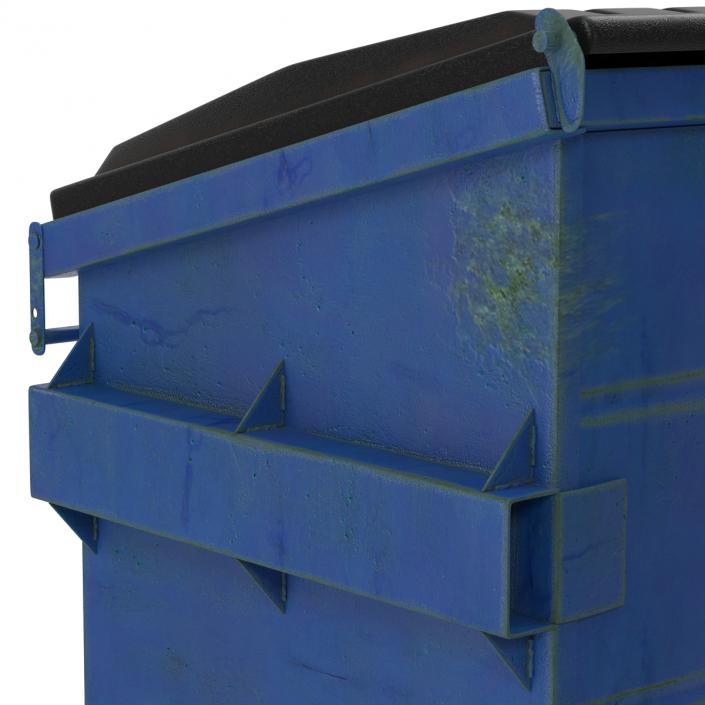 3D Dumpster Blue model