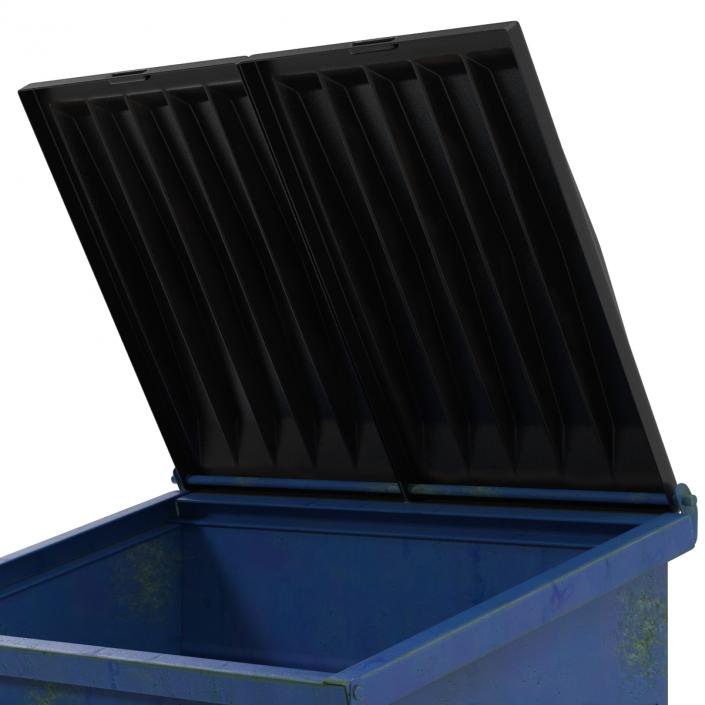 3D Dumpster Blue model