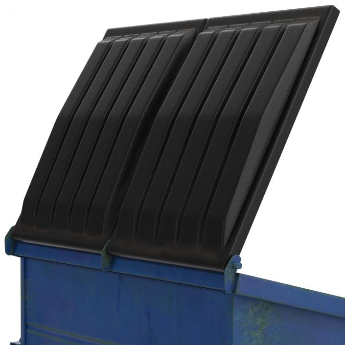 3D Dumpster Blue model