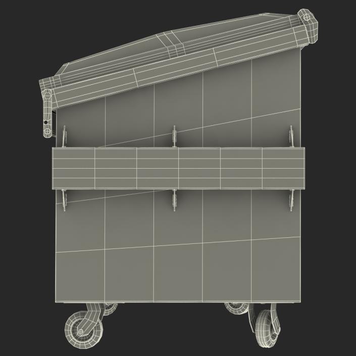 3D Dumpster Blue model