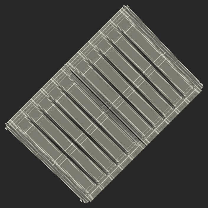 3D Dumpster Blue model