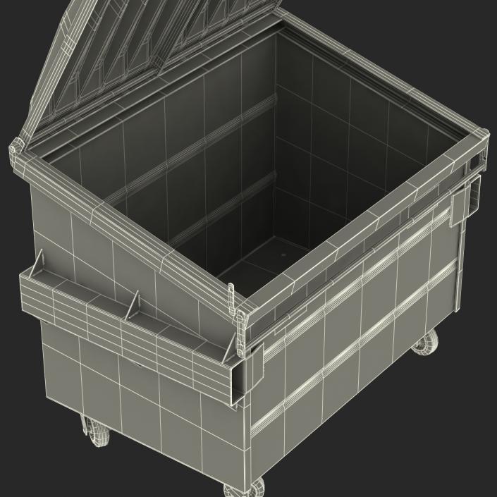 3D Dumpster Blue model