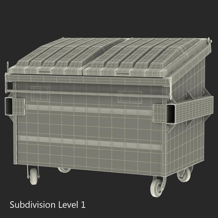 Dumpster White 3D model