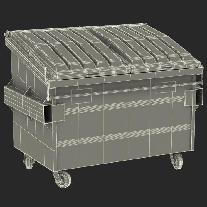 Dumpster White 3D model