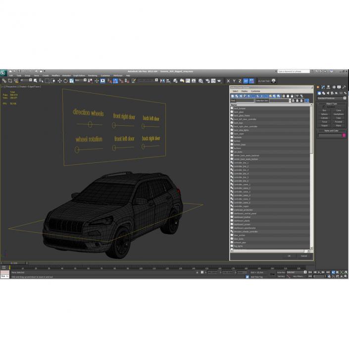 3D Generic SUV Rigged model