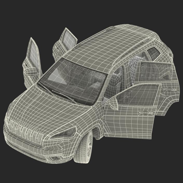 3D Generic SUV Rigged model