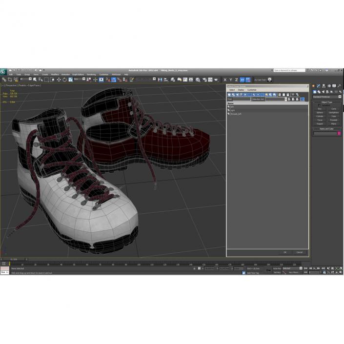 Hiking Boots 2 3D model