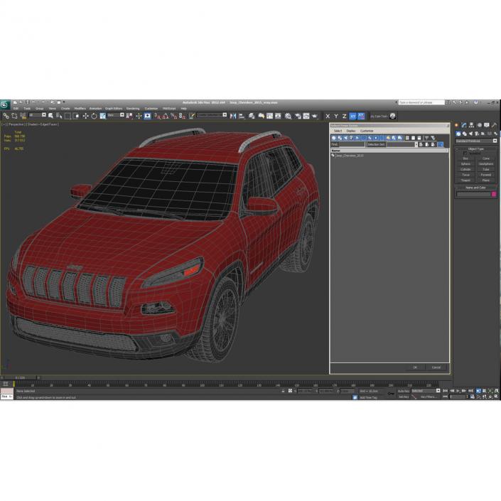 3D Jeep Cherokee 2015 model