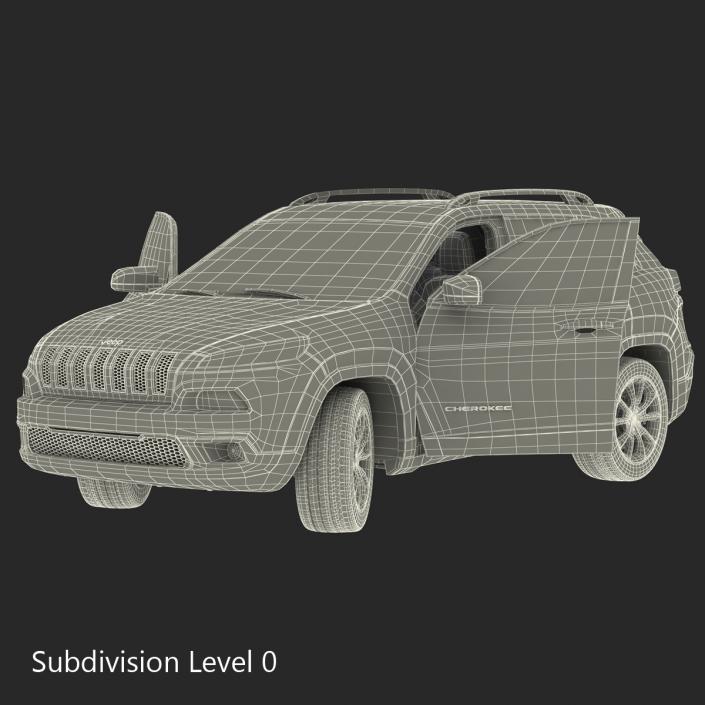 3D model Jeep Cherokee 2015 Rigged