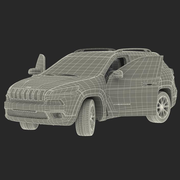 3D model Jeep Cherokee 2015 Rigged