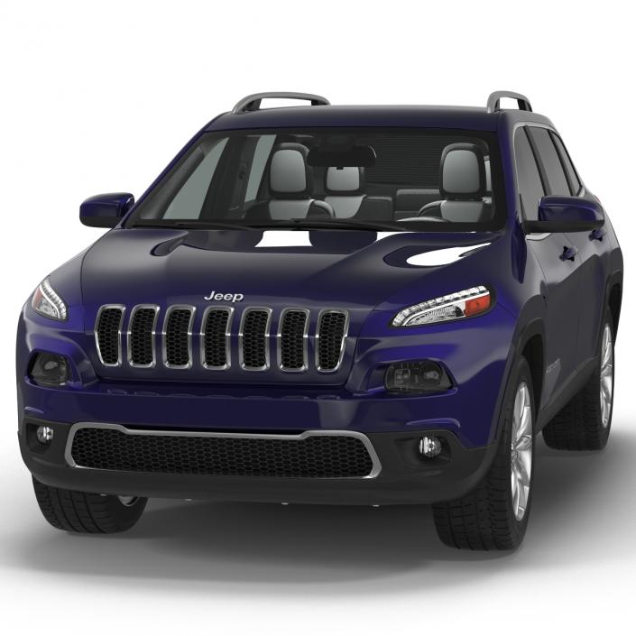 Jeep Cherokee 2015 Simple Interior 3D model