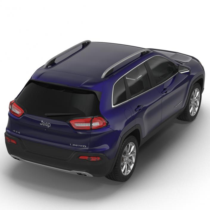 Jeep Cherokee 2015 Simple Interior 3D model