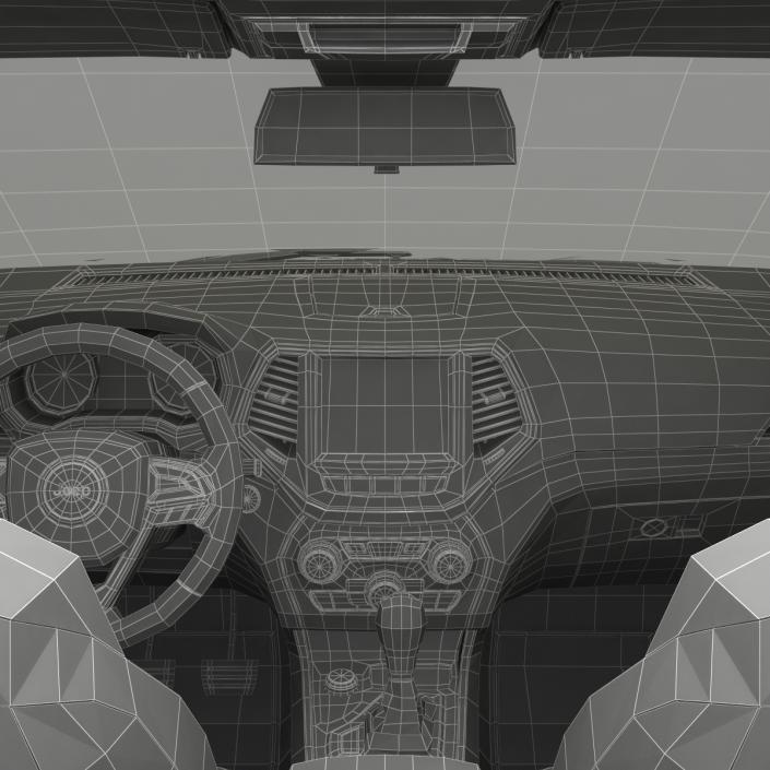 Jeep Cherokee 2015 Simple Interior 3D model