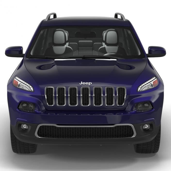 Jeep Cherokee 2015 Simple Interior 3D model