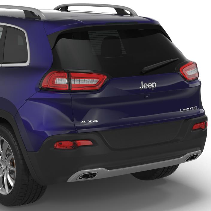 Jeep Cherokee 2015 Simple Interior 3D model