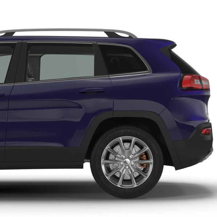 Jeep Cherokee 2015 Simple Interior 3D model