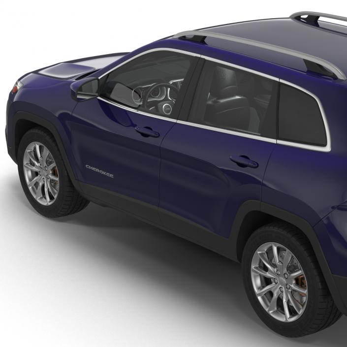 Jeep Cherokee 2015 Simple Interior 3D model