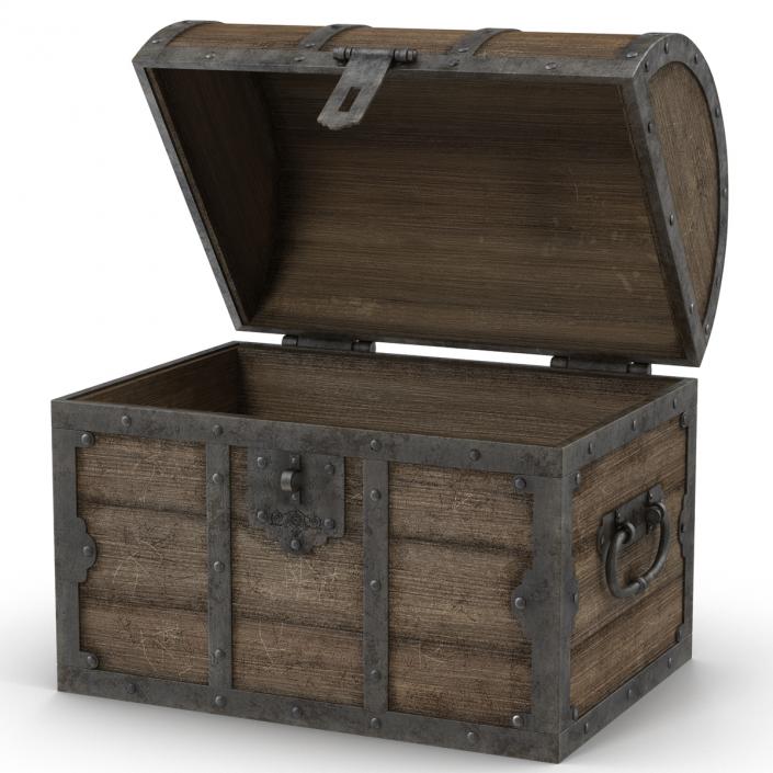 3D Old Wooden Chest