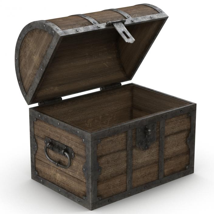 3D Old Wooden Chest