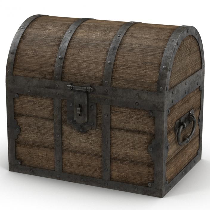 3D Old Wooden Chest