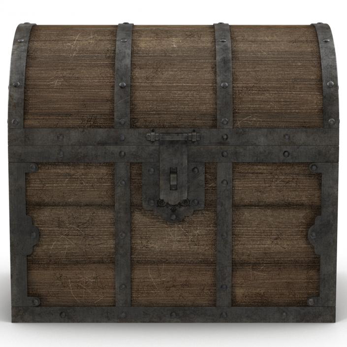 3D Old Wooden Chest