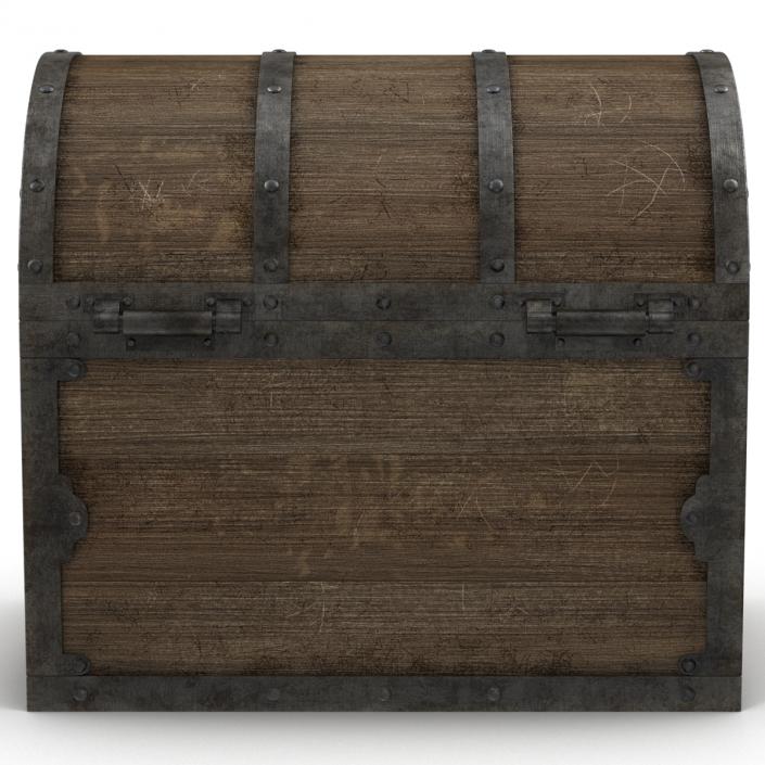 3D Old Wooden Chest