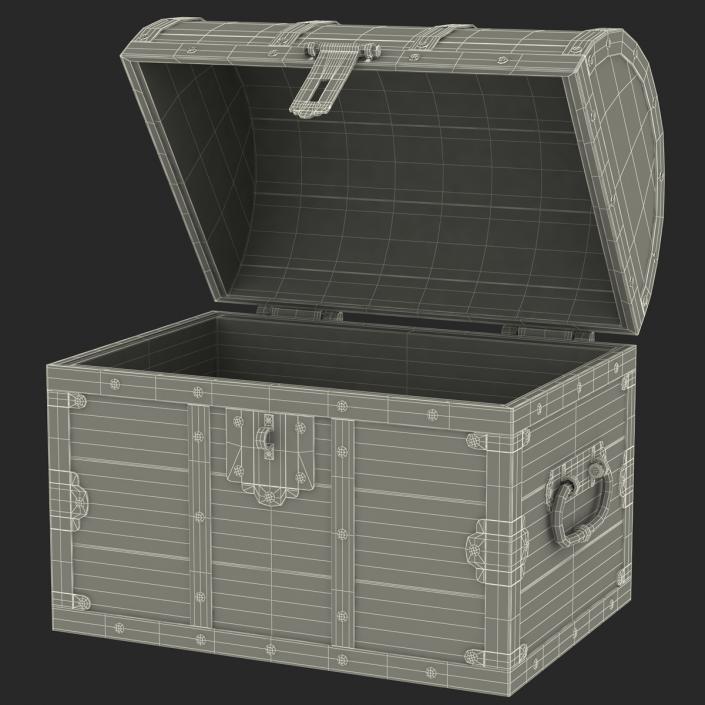 3D Old Wooden Chest