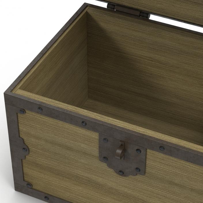 3D Old Wooden Chest 2 model