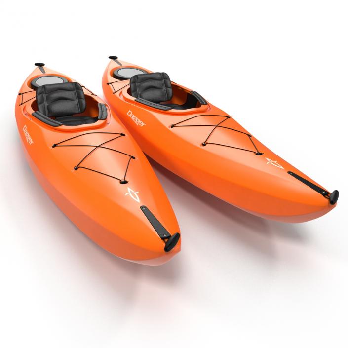 Kayak Orange 3D