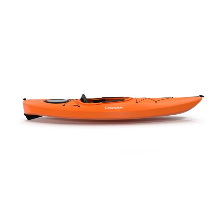 Kayak Orange 3D