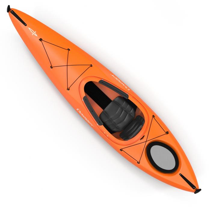 Kayak Orange 3D