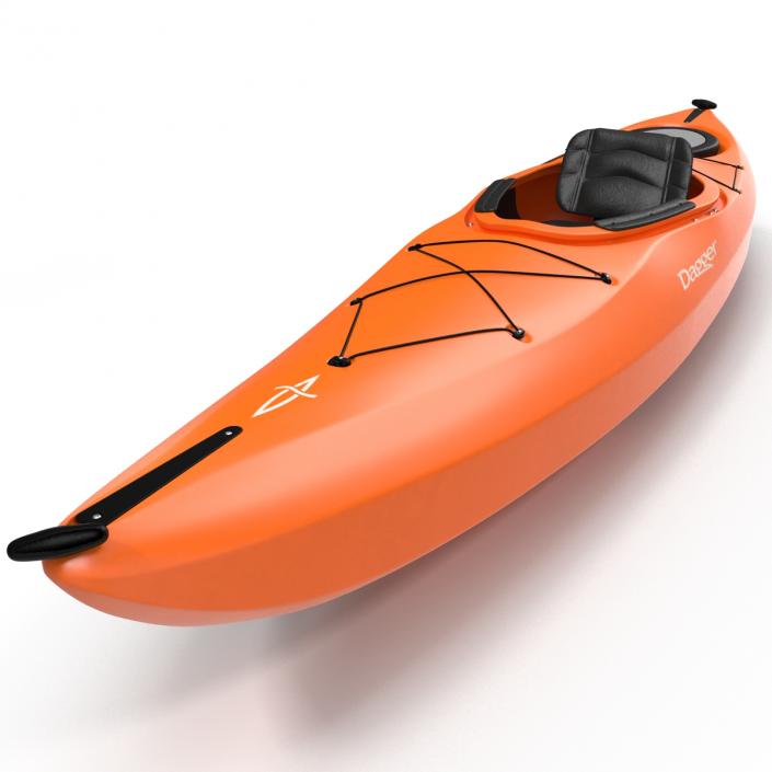 Kayak Orange 3D