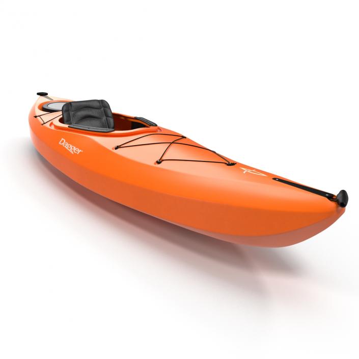 Kayak Orange 3D