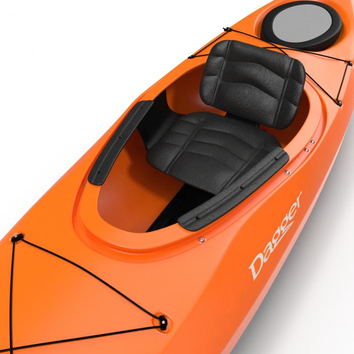 Kayak Orange 3D