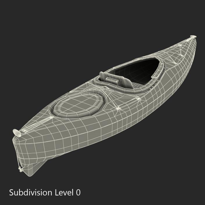 Kayak Orange 3D