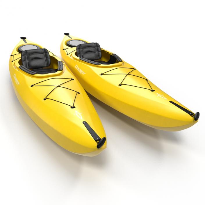 Kayak Yellow 3D