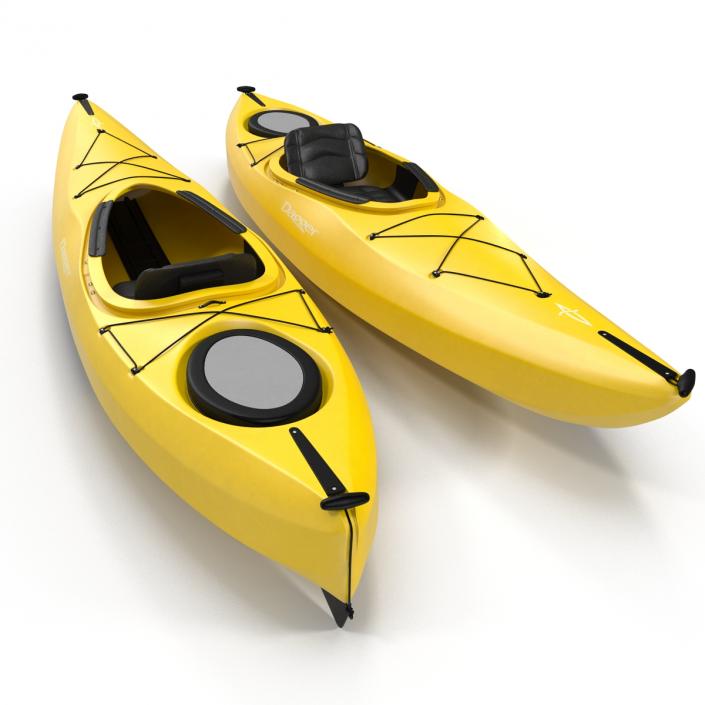 Kayak Yellow 3D