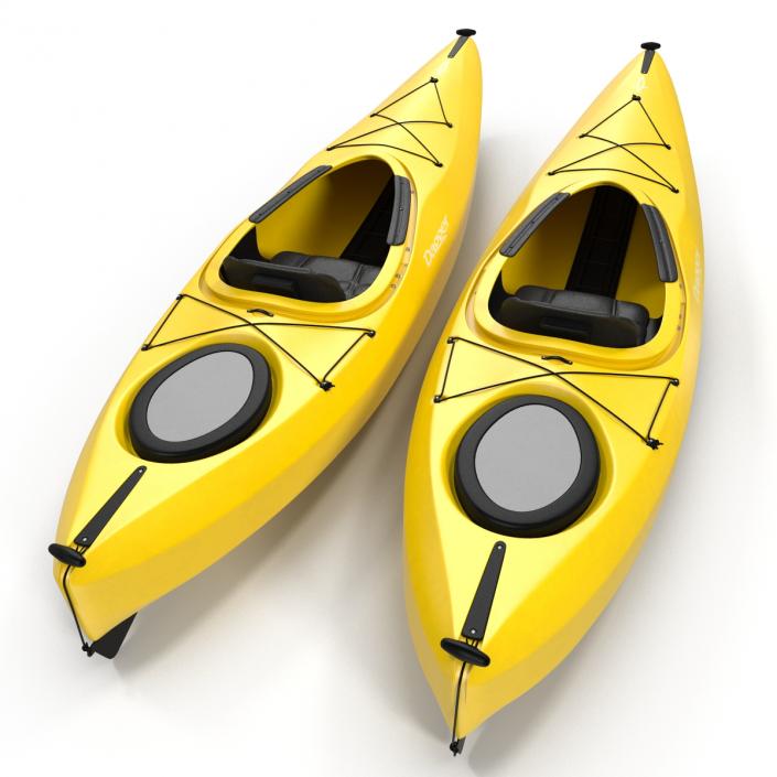 Kayak Yellow 3D