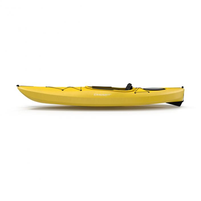 Kayak Yellow 3D