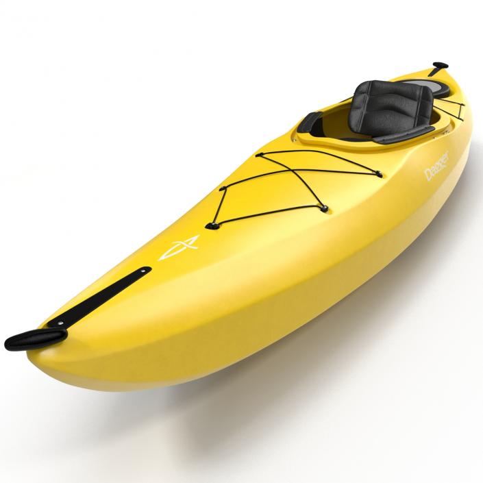 Kayak Yellow 3D